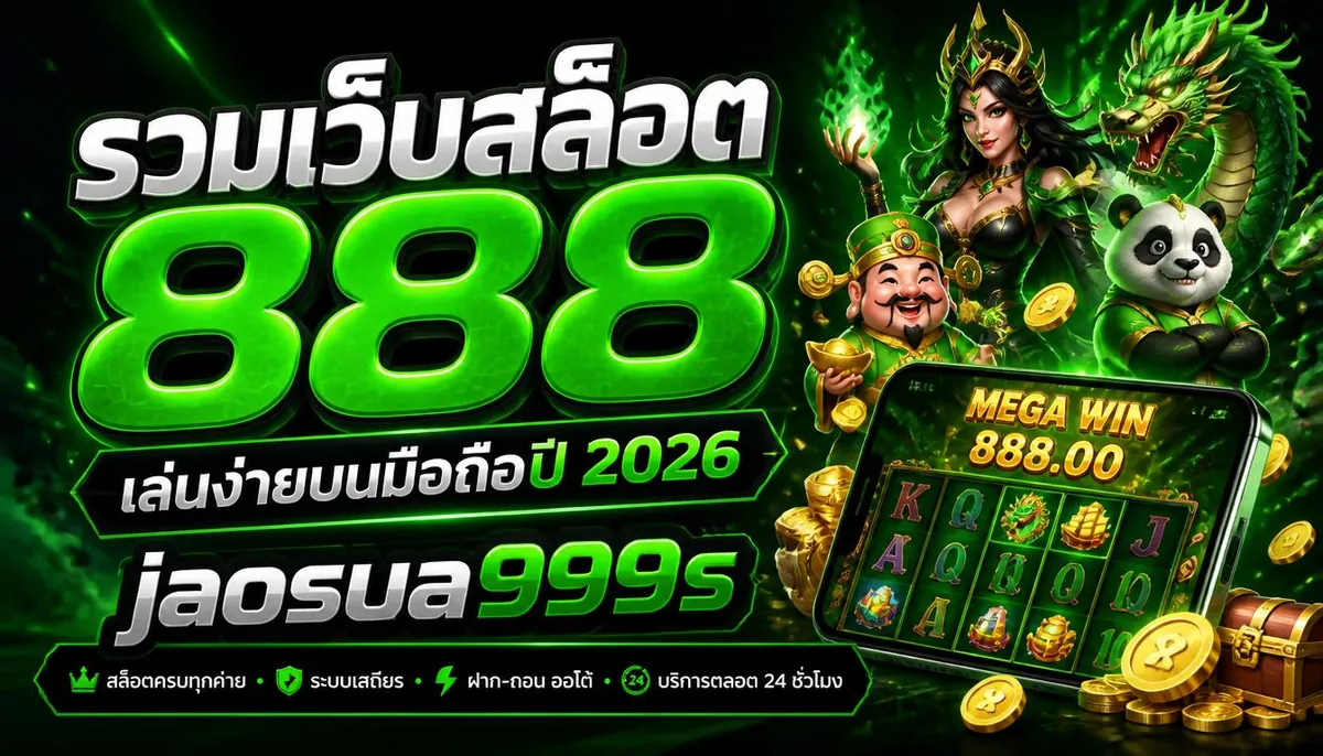 รวมเว็บสล็อต 888 เล่นง่ายบนมือถือปี 2026 ที่ jaosua999s